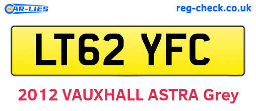 LT62YFC are the vehicle registration plates.