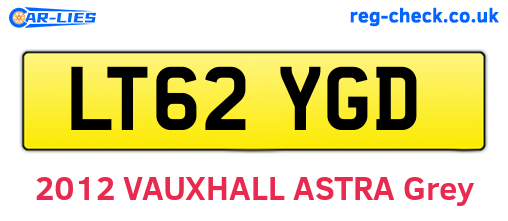 LT62YGD are the vehicle registration plates.