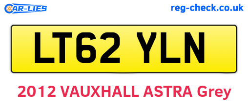 LT62YLN are the vehicle registration plates.