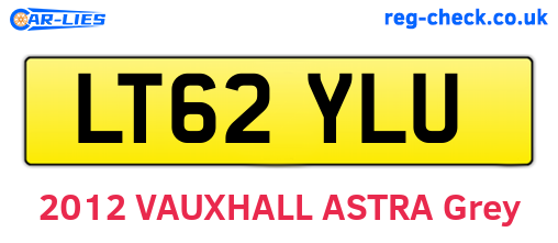 LT62YLU are the vehicle registration plates.