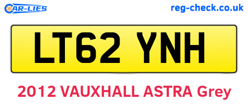 LT62YNH are the vehicle registration plates.