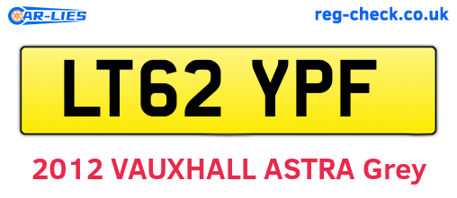 LT62YPF are the vehicle registration plates.