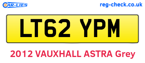 LT62YPM are the vehicle registration plates.
