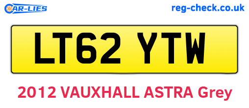 LT62YTW are the vehicle registration plates.