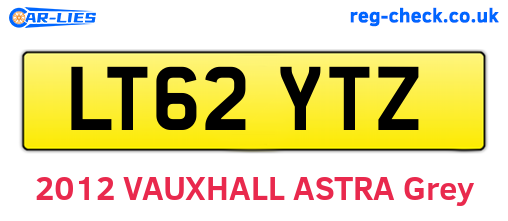 LT62YTZ are the vehicle registration plates.