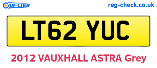 LT62YUC are the vehicle registration plates.