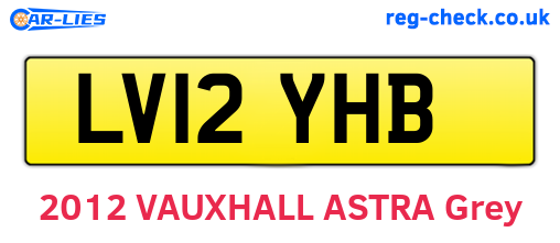 LV12YHB are the vehicle registration plates.