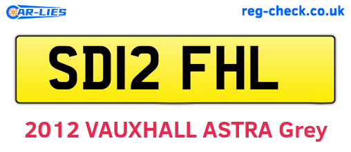 SD12FHL are the vehicle registration plates.