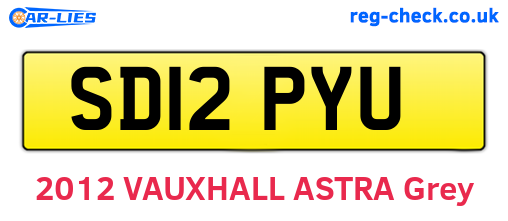 SD12PYU are the vehicle registration plates.