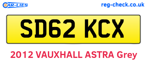 SD62KCX are the vehicle registration plates.