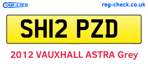SH12PZD are the vehicle registration plates.