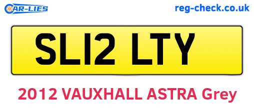 SL12LTY are the vehicle registration plates.