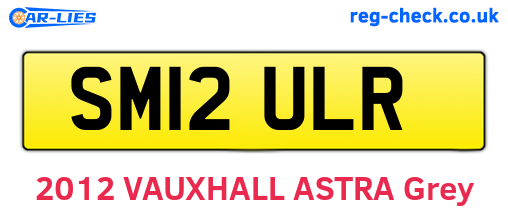 SM12ULR are the vehicle registration plates.