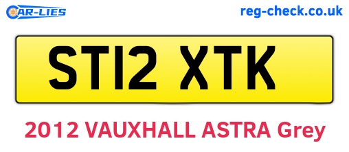 ST12XTK are the vehicle registration plates.