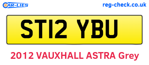 ST12YBU are the vehicle registration plates.