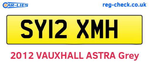 SY12XMH are the vehicle registration plates.