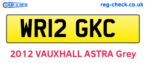 WR12GKC are the vehicle registration plates.