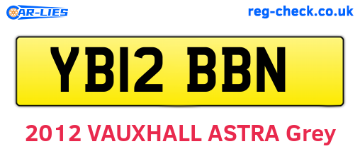 YB12BBN are the vehicle registration plates.