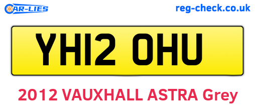 YH12OHU are the vehicle registration plates.