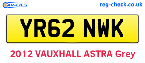 YR62NWK are the vehicle registration plates.