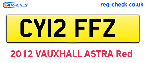 CY12FFZ are the vehicle registration plates.