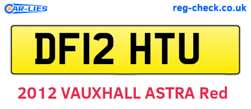 DF12HTU are the vehicle registration plates.