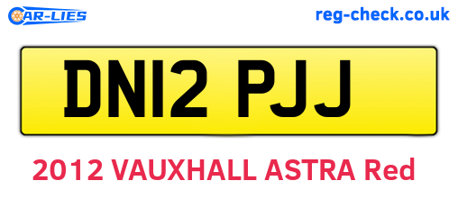 DN12PJJ are the vehicle registration plates.
