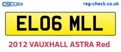 EL06MLL are the vehicle registration plates.