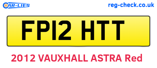 FP12HTT are the vehicle registration plates.