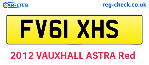 FV61XHS are the vehicle registration plates.