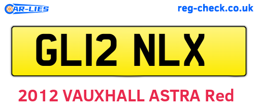 GL12NLX are the vehicle registration plates.