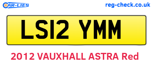 LS12YMM are the vehicle registration plates.