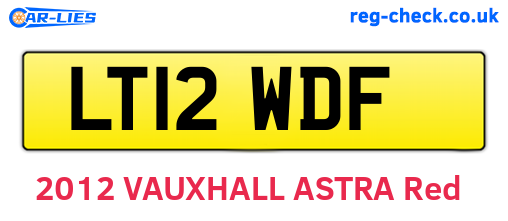 LT12WDF are the vehicle registration plates.