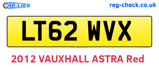 LT62WVX are the vehicle registration plates.