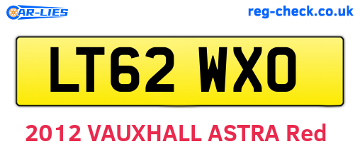 LT62WXO are the vehicle registration plates.