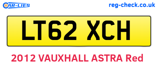 LT62XCH are the vehicle registration plates.