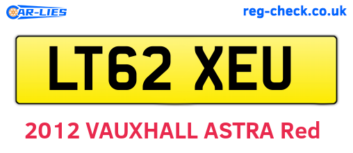LT62XEU are the vehicle registration plates.