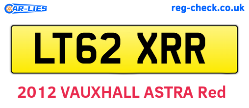 LT62XRR are the vehicle registration plates.