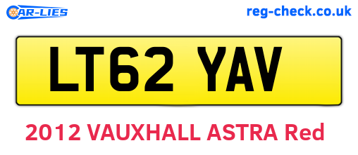 LT62YAV are the vehicle registration plates.