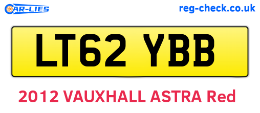 LT62YBB are the vehicle registration plates.