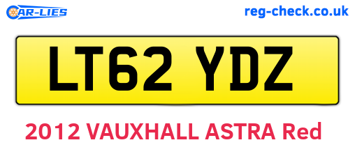 LT62YDZ are the vehicle registration plates.