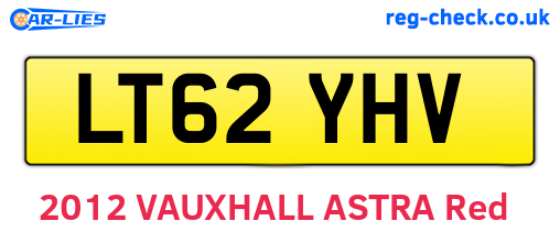 LT62YHV are the vehicle registration plates.