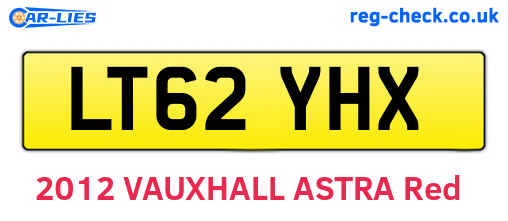 LT62YHX are the vehicle registration plates.