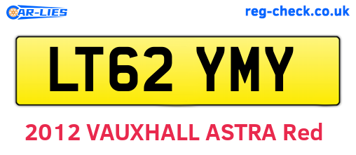 LT62YMY are the vehicle registration plates.