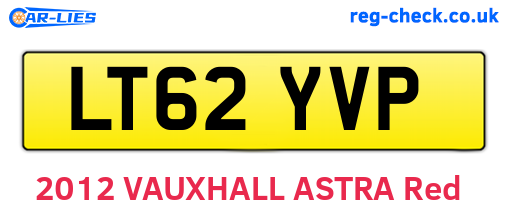 LT62YVP are the vehicle registration plates.
