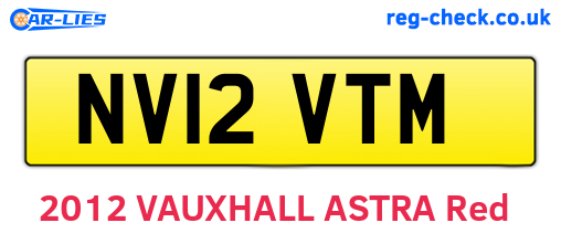 NV12VTM are the vehicle registration plates.
