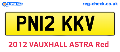 PN12KKV are the vehicle registration plates.
