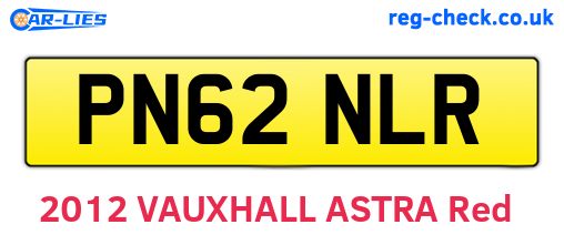 PN62NLR are the vehicle registration plates.