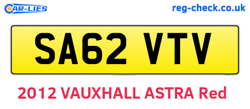 SA62VTV are the vehicle registration plates.