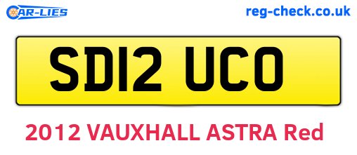 SD12UCO are the vehicle registration plates.